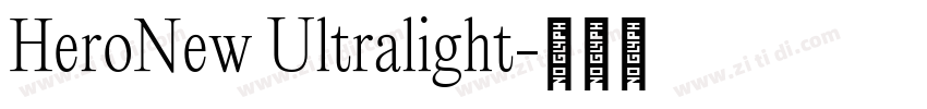 HeroNew Ultralight字体转换